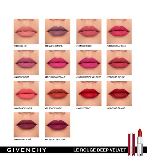 givenchy le rouge matte lipstick|le rouge deep velvet lipstick.